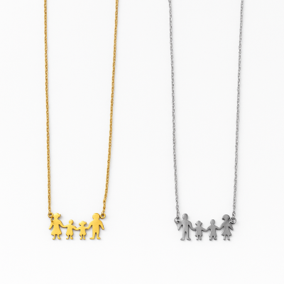 Κολιέ Οικογένεια Αγόρι Κορίτσι